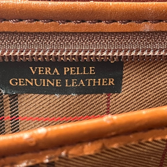 Gianni Conti - Mahogany Vintage Vera Pelle Real Leather Briefcase - Picture 8 of 9